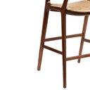 Ver imagem 5 de Banqueta Cyndi 53cm Madeira Maciça com Braço | Courino Fende - Sallar Home