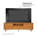 Ver mais imagens de Rack para TV até 80 Polegadas 201cm Orgânico 2 Portas 1 Gaveta Fanes Espresso Móveis