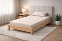 Ver imagem 2 de Colchão Tecido Marrom Estampa de Bambus 188x78x14 Espuma D33 Solteiro Adulto Cama Box