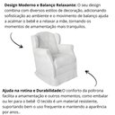 Ver imagem 7 de Poltrona Amamentação Balanço Confortável Corino Ariel Branco