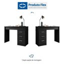 Ver imagem 7 de Mesa Escrivaninha Gamer com 3 Gavetas e Corrediças Telescópicas 178x79,5x54cm