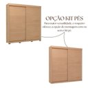 Ver imagem 7 de Guarda Roupa Casal 2 Portas de Correr Nantes Off White/Carvalho Nature