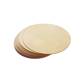 Base Sousplat 35cm Circulo Bolacha Mdf Cru Redonda Kit 10un - 4