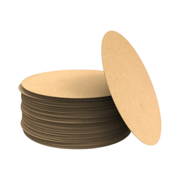 Base Sousplat 35cm Circulo Bolacha Mdf Cru Redonda Kit 10un - 2