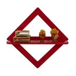 Estante Aérea Diamante Vermelho com Brilho - 3