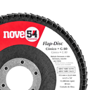 Ver imagem 1 de Caixa com 5 Discos de Lixa Flap 4.1/2" Grão 80 Nove54