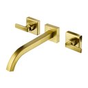Ver imagem 1 de Torneira Misturador Docol Stillo 832472 de Parede Ouro Escovado Ouro Escovado 00832472