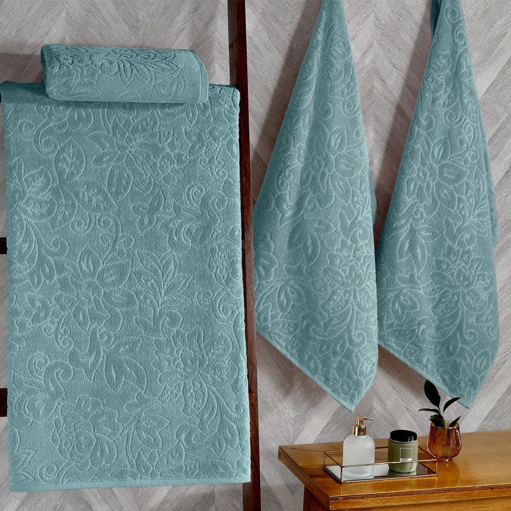 Toalha de Banho Jacquard Andy Verde Menta - Buettner - 3