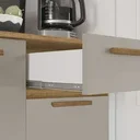 Ver imagem 2 de Cozinha Compacta Lia 3 Portas e 1 Gaveta - Cinamomo/off White