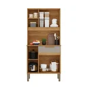 Ver imagem 3 de Cozinha Compacta Lia 3 Portas e 1 Gaveta - Cinamomo/off White