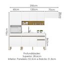 Ver imagem 3 de Cozinha Modulada 4 Pecas Balcao Pia Line Supremo Cp Freijo Ktp