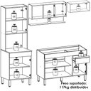 Ver imagem 4 de Cozinha Modulada 4 Pecas Balcao Pia Line Supremo Cp Freijo Ktp