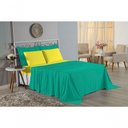 Ver imagem 4 de Jogo Cama Queen Nobre 4 Peças Lençol Elástico 30cm Altura 100% Algodão Ja Amarelo