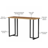 Aparador Estilo Industrial Mali 120cm Decorativo Hall Entrada Imbuia/preto - 2