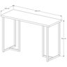 Aparador Estilo Industrial Mali 120cm Decorativo Hall Entrada Imbuia/preto - 3