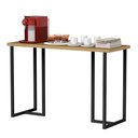 Ver imagem 5 de Aparador Estilo Industrial Mali 120cm Decorativo Hall Entrada Imbuia/preto