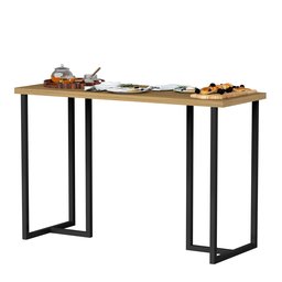 Aparador Estilo Industrial Mali 120 Decorativo Hall Entrada:freijo / Preto - 2