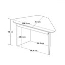 Ver imagem 5 de Mesa Escrivaninha Trend de Canto 1 Gaveta Olmo/branco - Artany