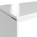 Ver imagem 6 de Escrivaninha Escritório 140cm X 70cm Pés Painel F5 Office Cor:branco