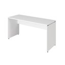 Ver imagem 3 de Escrivaninha Escritório 140cm X 70cm Pés Painel F5 Office Cor:branco