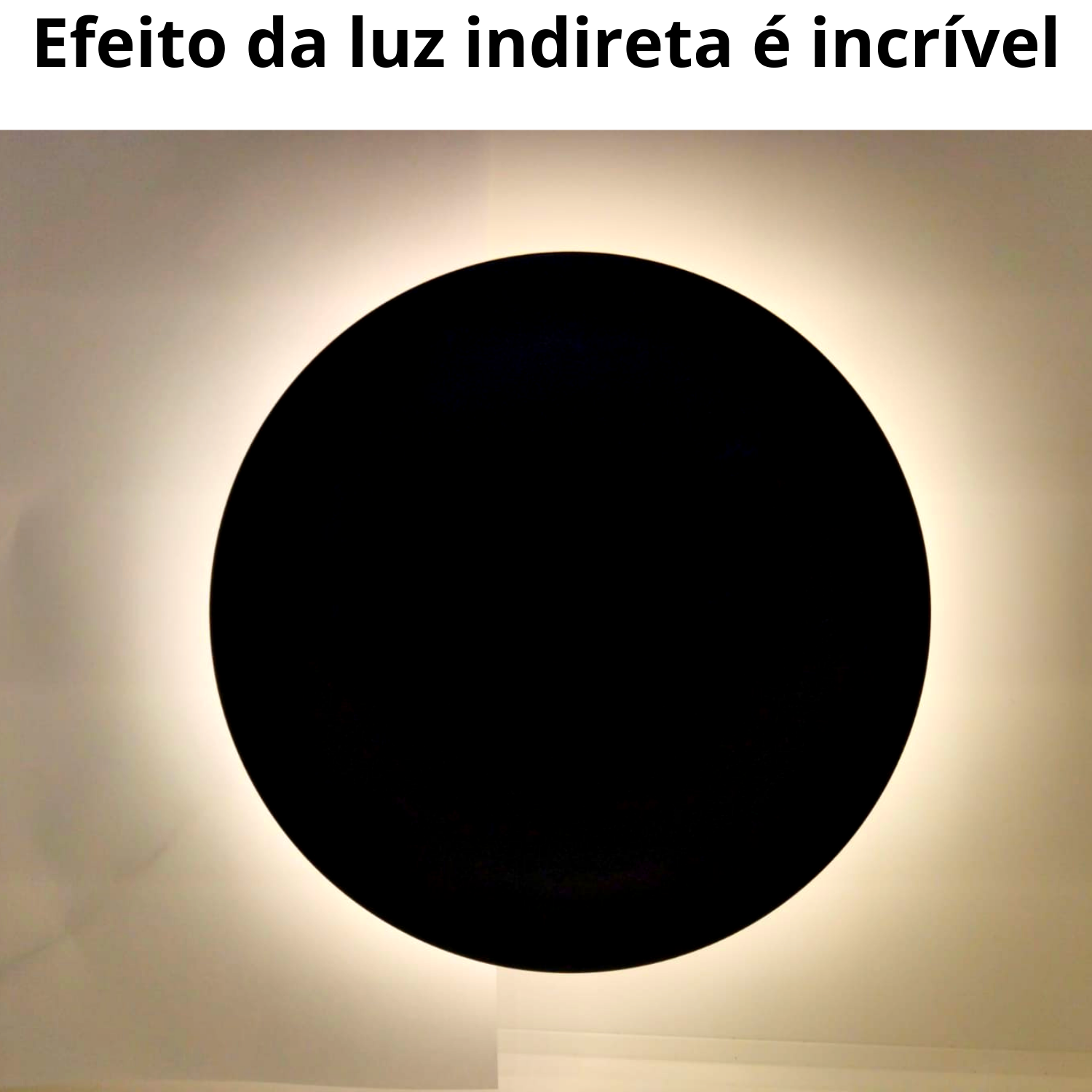 Arandela Eclipse 12W 3000K A prova de agua luz indireta LED: Preto - 10