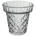 Ver imagem 1 de Vaso Decorativo de Vidro Transparente 16x16x16cm Enfeite Sala Mesa Estante