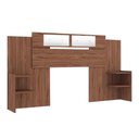 Ver imagem 1 de Cabeceira Cama Box Madeirado Avelã Solteiro-casal-queen Mila Extensível C- Espelho Avelã - Panan