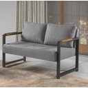 Ver imagem 1 de Poltrona Decorativa Ipanema 2 Lugares Linho chumbo