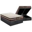 Ver imagem 1 de Cama Box Baú King: Colchão Anatômico Probel Guarda Costas Extra Firme + Base Crc Suede Gray (