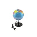 Ver imagem 6 de Globo Terrestre Giratório Com Lâmpada Led RGB Mapa Mundi Português 21cm Base Preta Removível Bivolt