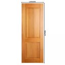 Ver imagem 2 de Porta de Madeira Maciça Zoan de Tauari Mapaf - 2.10 (a) X 0.82 (l)
