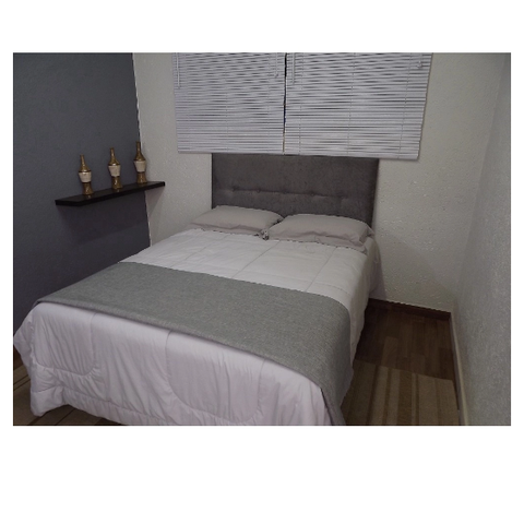 CABECEIRA ESTOFADA  DURASI 05 SUEDE AMASSADO CINZA SOLTEIRO 90 X 60 cm RBL