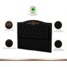 Cabeceira Kate Estofada para Cama Box Queen 1,60 Veludo Preto Bz Home Decor - 3
