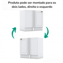 Ver imagem 6 de Balcao Canto Reto com Tampo 84 Cm Americana Branco Calcare Henn