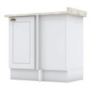 Ver imagem 1 de Balcao Canto Reto com Tampo 84 Cm Americana Branco Calcare Henn