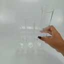 Ver imagem 7 de Vaso Decorativo de Borossilicato Transparente 18x25x5cm Enfeite Sala Mesa Flores