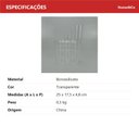 Ver imagem 4 de Vaso Decorativo de Borossilicato Transparente 18x25x5cm Enfeite Sala Mesa Flores