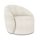 Ver imagem 4 de Poltrona de Leitura Quarto Penteadeira Decorativa Orgânica Lua para Sala Bouclê Off White