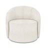 Poltrona Decorativa Orgânica Lua para Sala Bouclê Off White D03 - D'rossi - 5