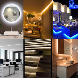 Fita De Led Cob Flexível Adesiva Com Iluminação Luz Linear De 5M 12V IP20 320 Leds/M De 8MM Com Font - 6