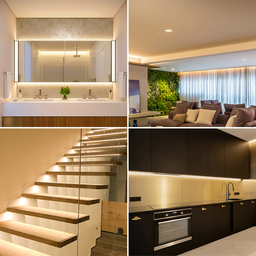 Fita De Led Cob Flexível Adesiva Com Iluminação Luz Linear De 5M 12V IP20 320 Leds/M De 8MM Com Font - 5