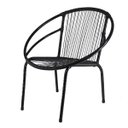 Ver imagem 2 de Conjunto 3 Cadeiras Eclipse de Área, Fibra Sintética, Decor, Artesanal - Preta - PANERO 06