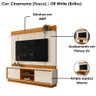 Painel Home Theater Siena para Tv 75 Pol 2 Portas 184 Cm Cinamomo Off White Madetec - 4