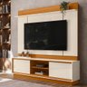 Painel Home Theater Siena para Tv 75 Pol 2 Portas 184 Cm Cinamomo Off White Madetec - 2