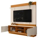 Ver imagem 5 de Painel Home Theater Siena para Tv 75 Pol 2 Portas 184 Cm Cinamomo Off White Madetec