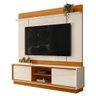 Painel Home Theater Siena para Tv 75 Pol 2 Portas 184 Cm Cinamomo Off White Madetec - 1
