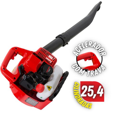 Soprador 3 Em 1 Kawashima KWB26 Sopra Aspira E Tritura Com Saco De 50 Litros Para Uso Profissional