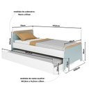 Ver imagem 3 de Bicama 80cm x 193,5cm em MDP Lorenza Verde