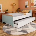 Ver imagem 1 de Bicama 80cm x 193,5cm em MDP Lorenza Verde