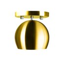 Ver imagem 2 de Lustre Plafon Bola 15 cm Redonda Dourado Gold